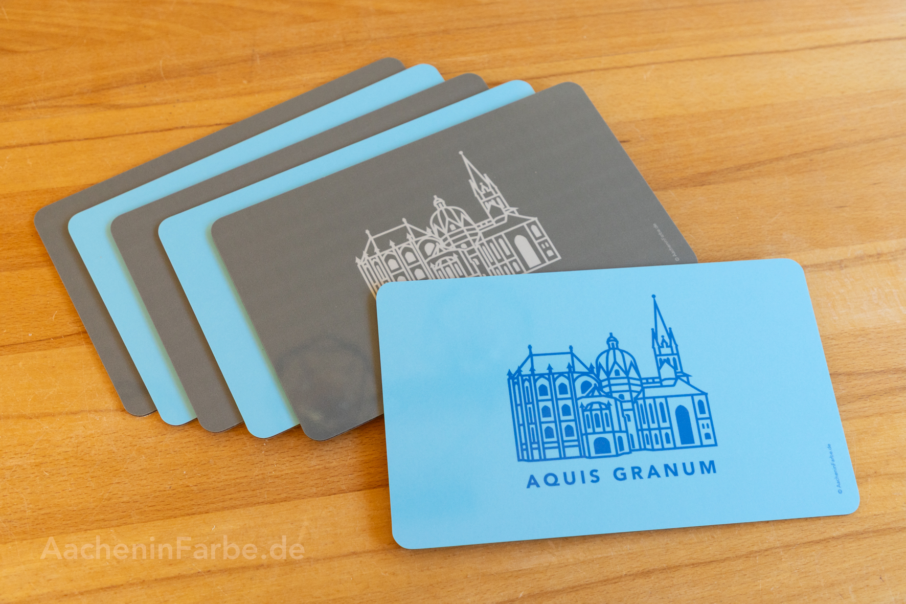 Frühstücksbrettchen Aachen Symbole, 6er-Sets, diverse