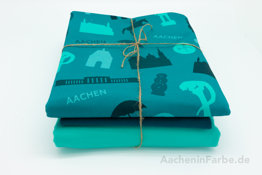 FT Stoff-Paket "Typisch Aachen", mint, L (ohne Panel)